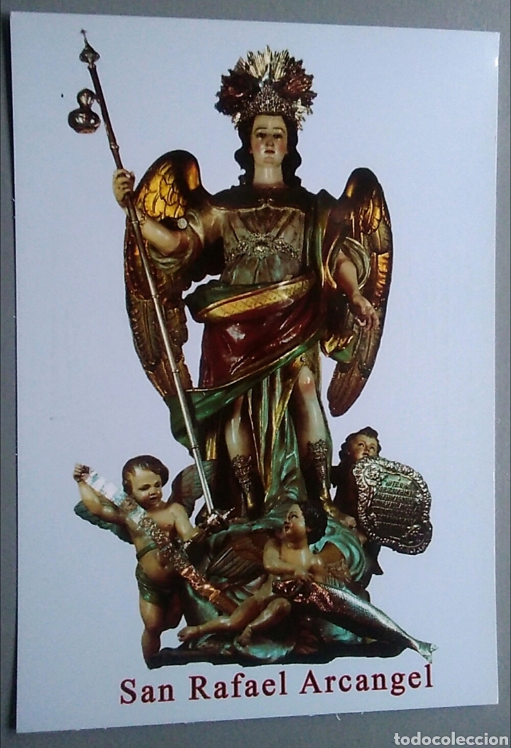Postales: Postal arc&aacute;ngel San Rafael / 15 x 10 cm