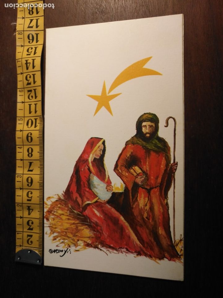 Postais: FELICITACION NAVIDAD TARJETA ESCRITA diptico navidad portal belen NACIMIENTO - VIRGEN NI&Ntilde;O JESUS