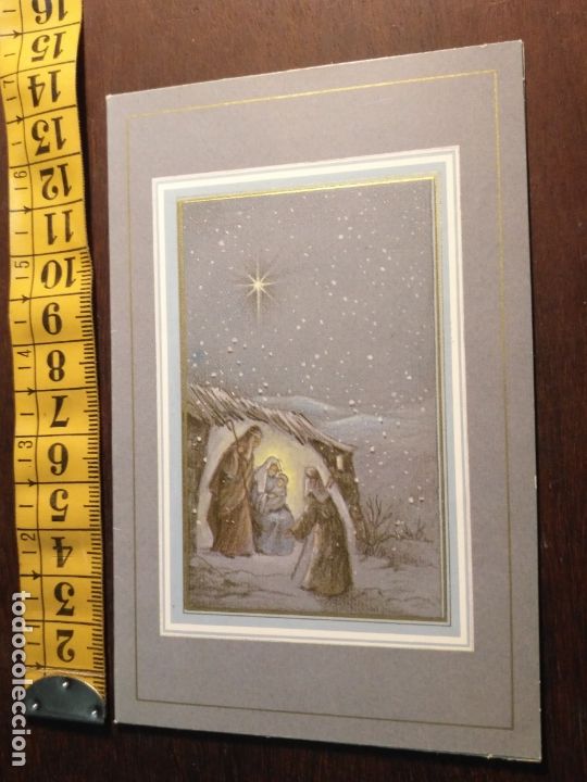 Postales: FELICITACION NAVIDAD TARJETA ESCRITA diptico navidad portal DE belen NACIMIENTO - VIRGEN NI&Ntilde;O JESUS