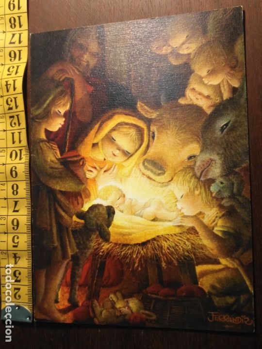 Postais: FELICITACION NAVIDAD TARJETA ESCRITA diptico navidad portal DE belen NACIMIENTO - VIRGEN NI&Ntilde;O JESUS