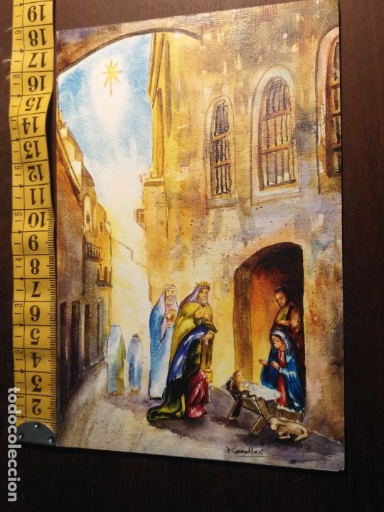 Postais: FELICITACION NAVIDAD TARJETA ESCRITA diptico navidad portal DE belen NACIMIENTO - VIRGEN NI&Ntilde;O JESUS