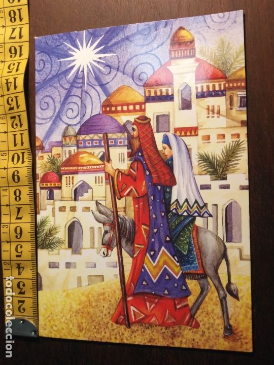 Postais: FELICITACION NAVIDAD TARJETA ESCRITA diptico navidad portal DE belen NACIMIENTO - VIRGEN NI&Ntilde;O JESUS