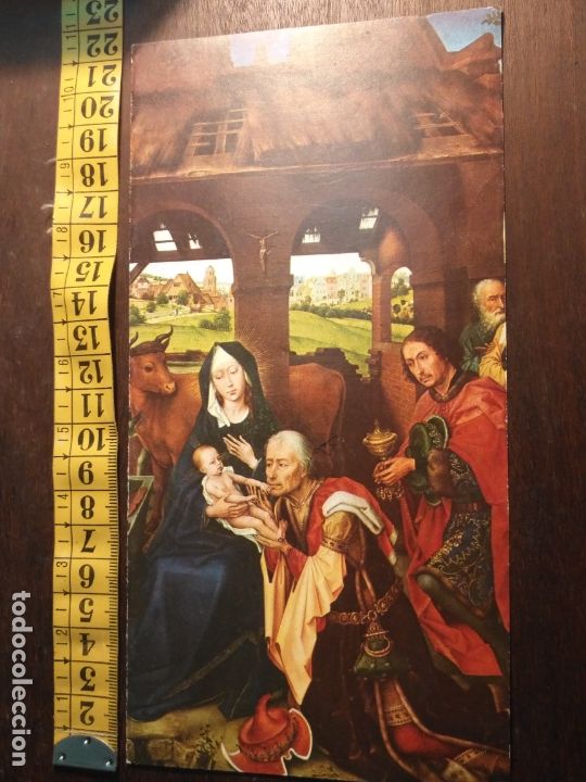 Postais: FELICITACION NAVIDAD TARJETA ESCRITA diptico navidad portal DE belen NACIMIENTO - VIRGEN NI&Ntilde;O JESUS