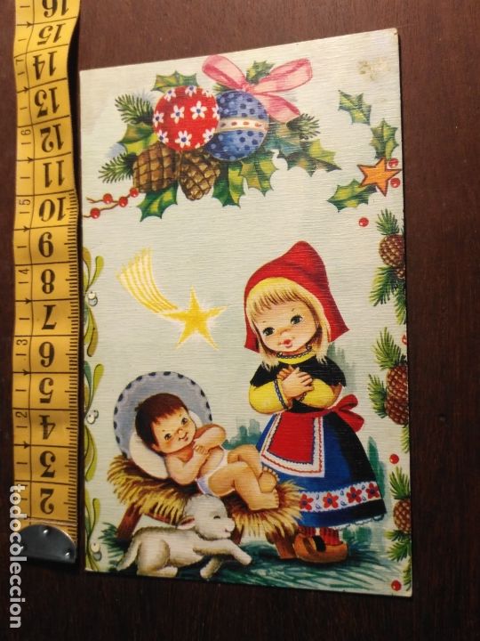 Postales: FELICITACION NAVIDAD TARJETA ESCRITA diptico navidad portal DE belen NACIMIENTO - VIRGEN NI&Ntilde;O JESUS