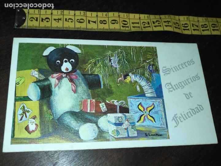 Cartoline: FELICITACION NAVIDAD TARJETA NAVIDE&Ntilde;A ESCRITA diptico navidad Christmas