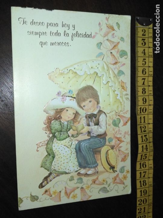 Cartoline: FELICITACION NAVIDAD TARJETA NAVIDE&Ntilde;A ESCRITA diptico navidad Christmas