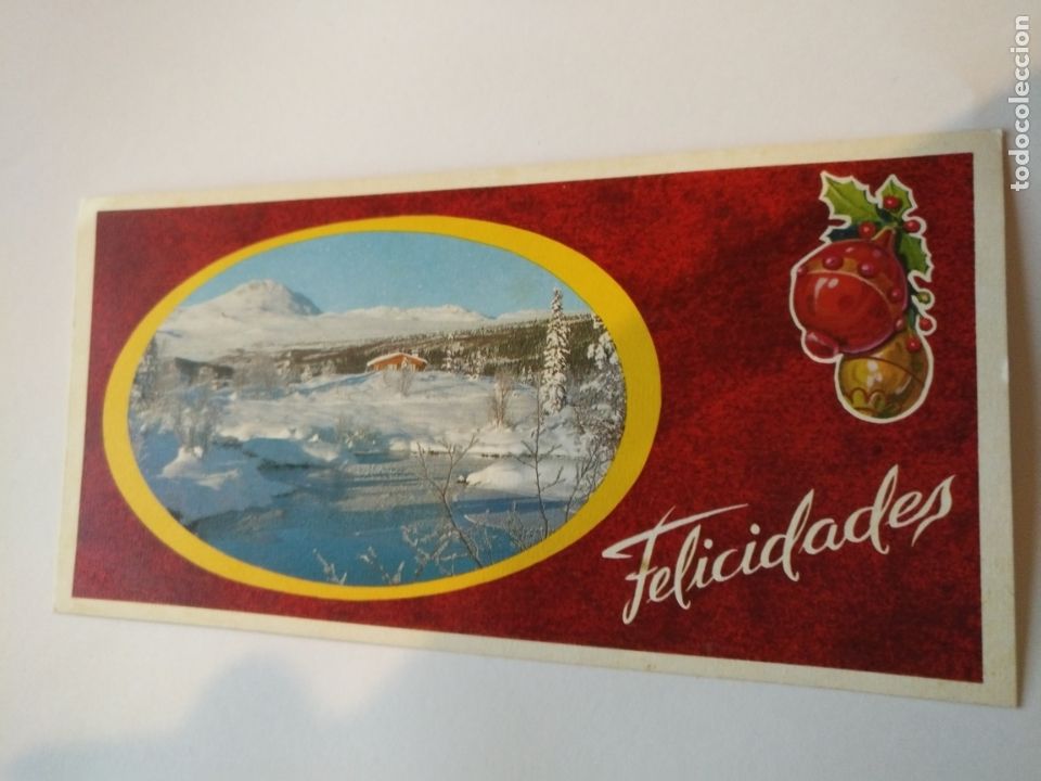 Cartoline: FELICITACION NAVIDAD TARJETA NAVIDE&Ntilde;A ESCRITA sencilla Christmas
