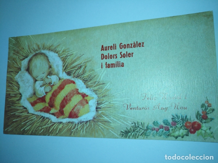 Cartoline: FELICITACION NAVIDAD TARJETA NAVIDE&Ntilde;A ESCRITA sencilla Christmas