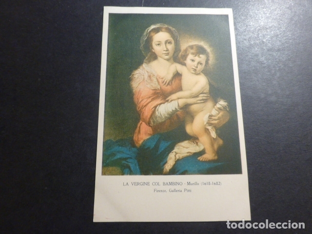 Postales: VIRGEN CON EL NI&Ntilde;O MURILLO POSTAL - Foto 1