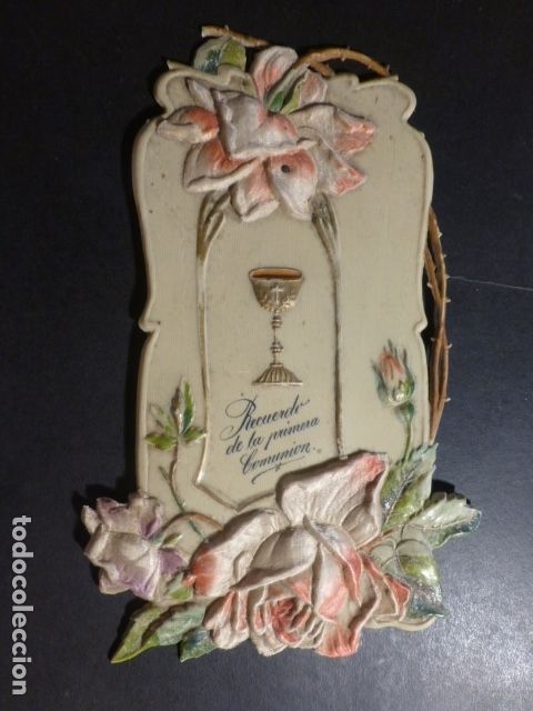 Cartoline: RECUERDO PRIMERA COMUNION EN CELULOIDE HACIA 1900
