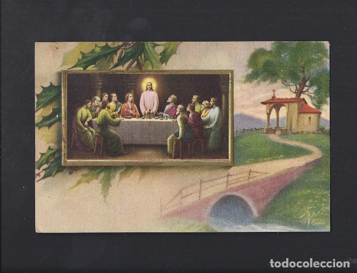 Postales: Postal religiosa. Circulada. - Foto 1