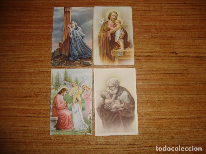 Postales: LOTE DE 4 POSTALES TEMA RELIGIOSO - Foto 1