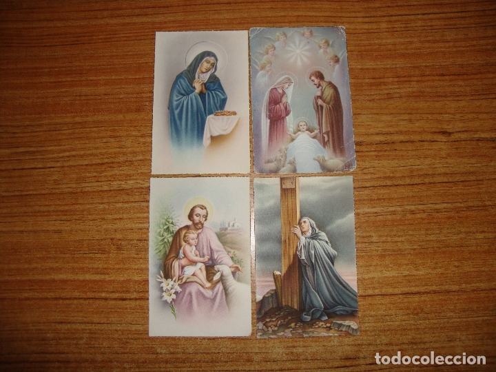 Postales: LOTE DE 4 POSTALES TEMA RELIGIOSO - Foto 1