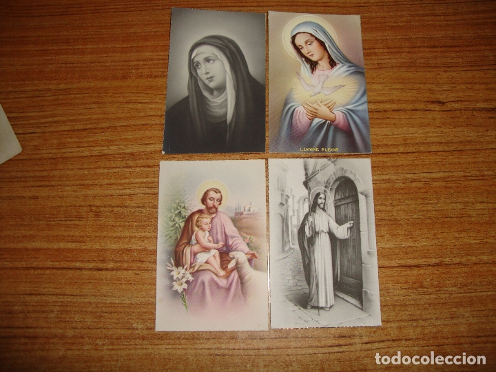 Postales: LOTE DE 4 POSTALES TEMA RELIGIOSO - Foto 1