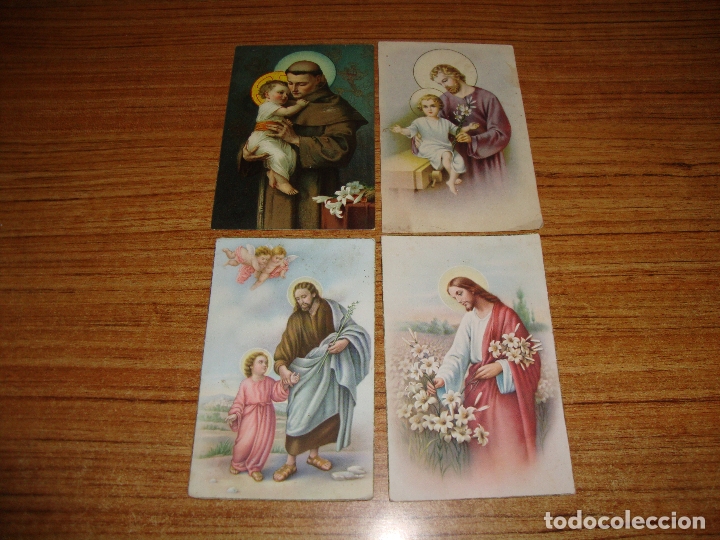 Postales: LOTE DE 4 POSTALES TEMA RELIGIOSO - Foto 1