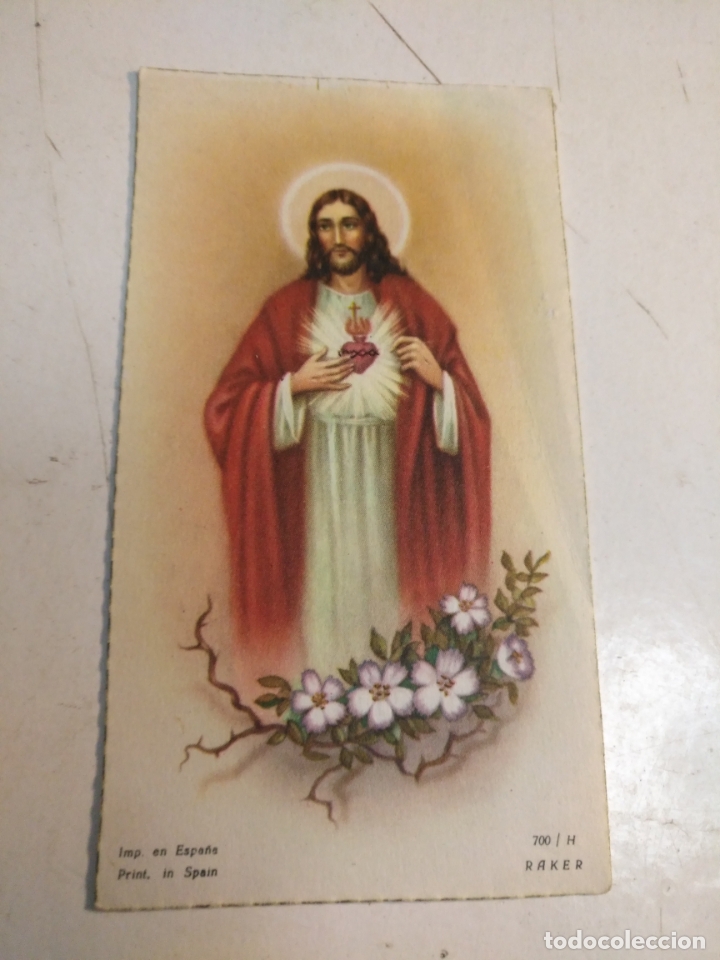 Cartes Postales: recordatorio estampa antigua comunion - elche 1968