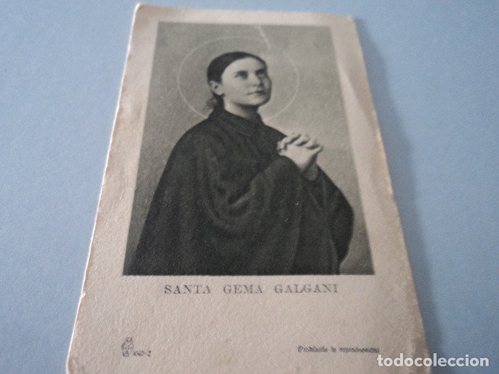 Postales: ANTIGUA ESTAMPA santa gema galgani 10 X 6 CM
