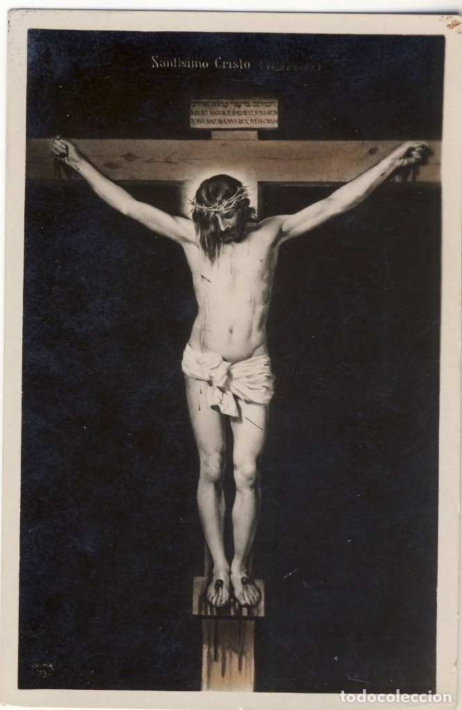 Postales: VEL&Aacute;ZQUEZ.- SAT&Iacute;SIMO CRISTO.- SIN USAR.- ANTIGUA.-