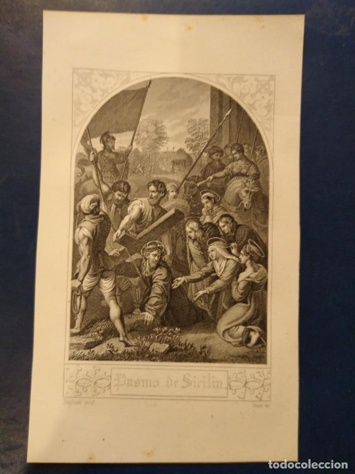 Postales: Grabado Pasmo de Sicilia. - Foto 1