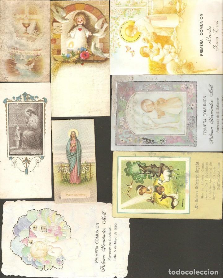 Postales: LOTE 8 ESTAMPAS RELIGIOSAS - Foto 1