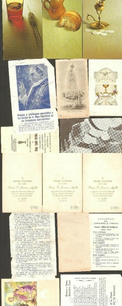 Postcards: OCHO ESTAMPAS RELIGIOSAS,VARIOS TEMAS,DIF.TAMA&Ntilde;OS Y ESTADOS, IMAGEN ANVERSO Y REVERSO.