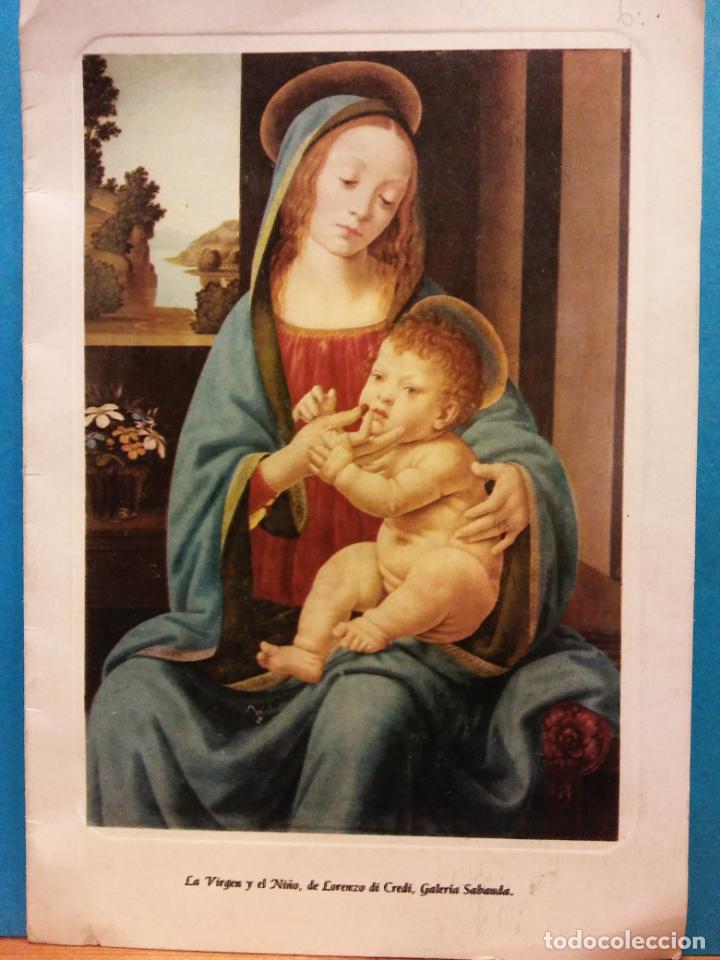 Postales: LA VIRGEN Y EL NI&Ntilde;O. LORENZO DI CREDI, GALER&Iacute;A SABANDA. D&Iacute;PTICO. SIN USAR