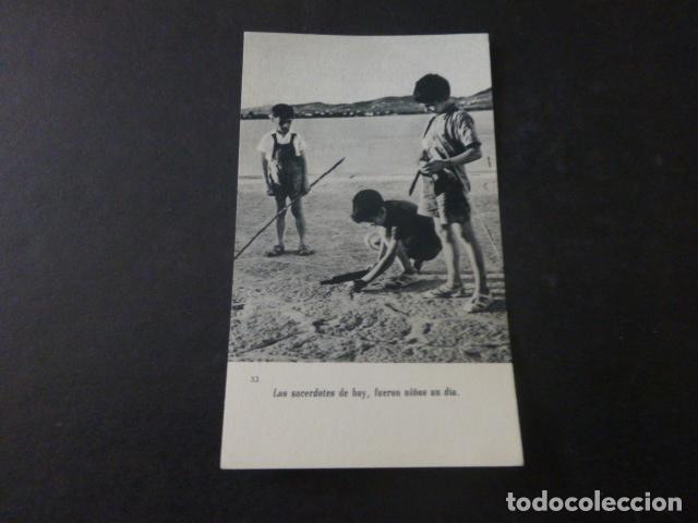 Postales: LOS SACERDOTES DE HOY FUERON NI&Ntilde;OS UN DIA ANTIGUA ESTAMPA