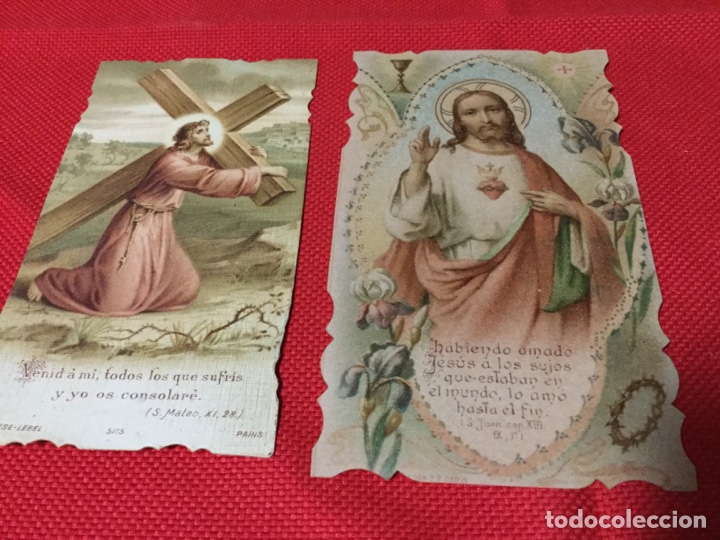 Postales: DOS ESTAMPAS RELIGIOSAS - Foto 1