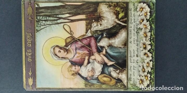 Postais: OVES MENAS	 - ESTAMPA RELIGIOSA MARIANA	A2