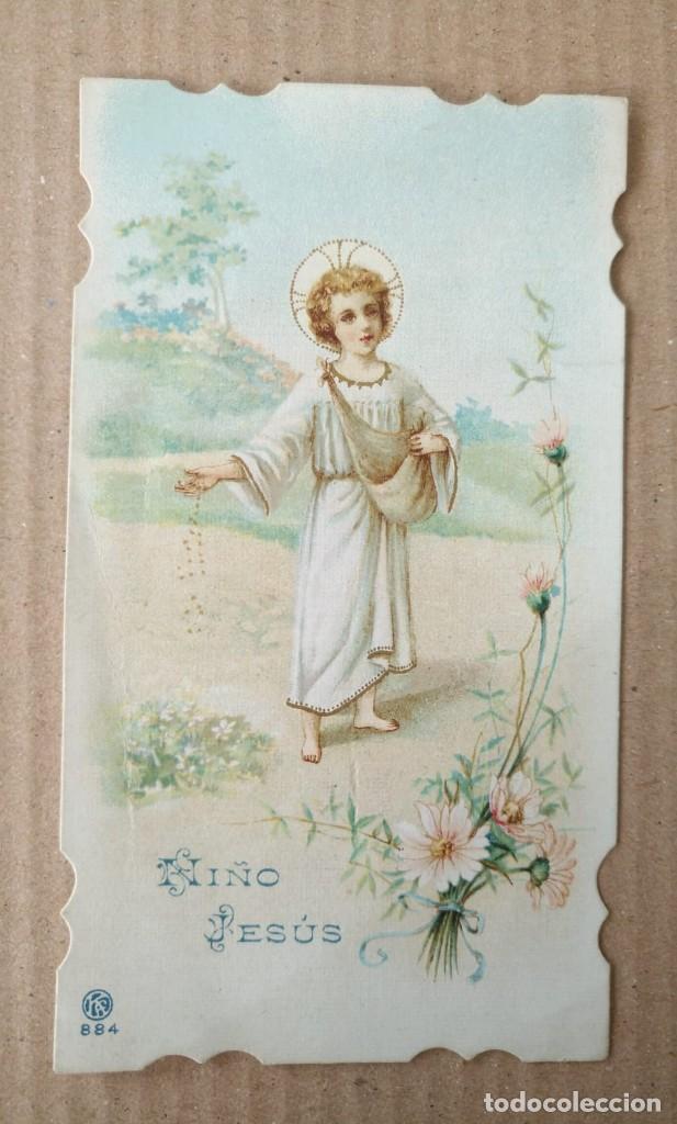 Postales: ES 59 Peque&ntilde;a Estampa troquelada NI&Ntilde;O JES&Uacute;S - 884 - 9cm x 5.50cm
