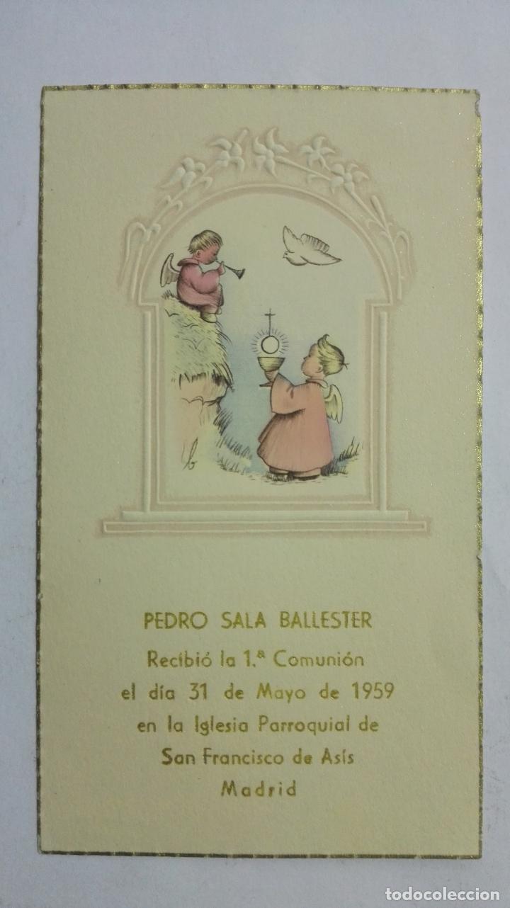 Postales: RECUERDO DE COMUNION, IGLESIA PARROQUIAL DE SAN FRANCISCO DE ASIS, 1959