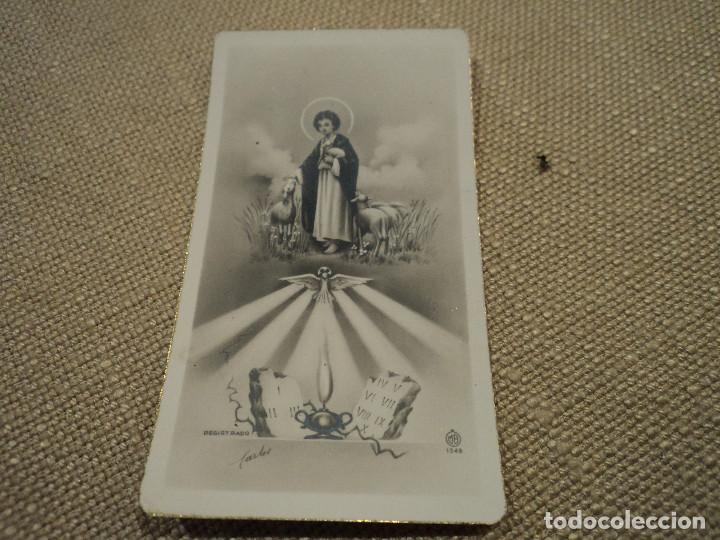 Postales: recordatorio de comunion martorell 1956 - Foto 1
