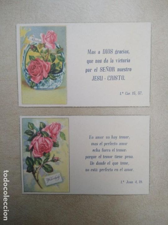 Postcards: Lote de dos estampas religiosas antiguas