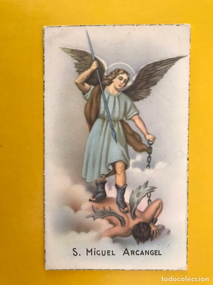 Postales: SAN MIGUEL ARC&Aacute;NGEL. Postal Religiosa Serie D, No.61, (h.1945?) Escrita