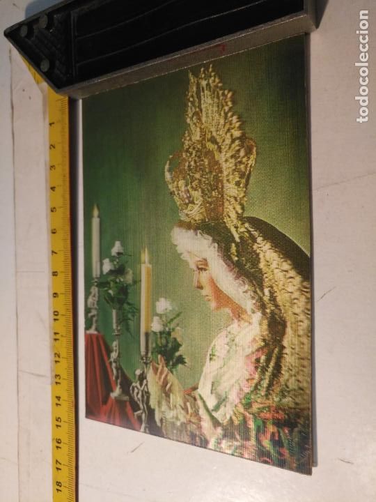 Postales: haga su oferta posta semana santa - virgen de la esperanza macarena escudo de oro tridimensional