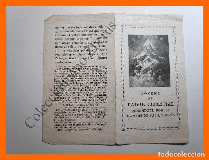 estampa religiosa, novena al padre celestial (1 - Compra venta en  todocoleccion