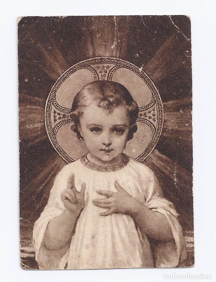 Postales: Antigua estampa Ni&ntilde;o Jesus.