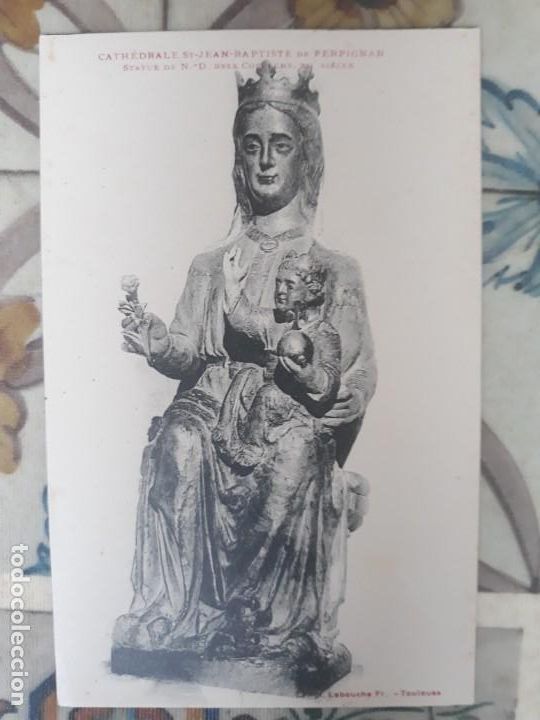 Postales: Postal virgen de perpignan - Foto 1
