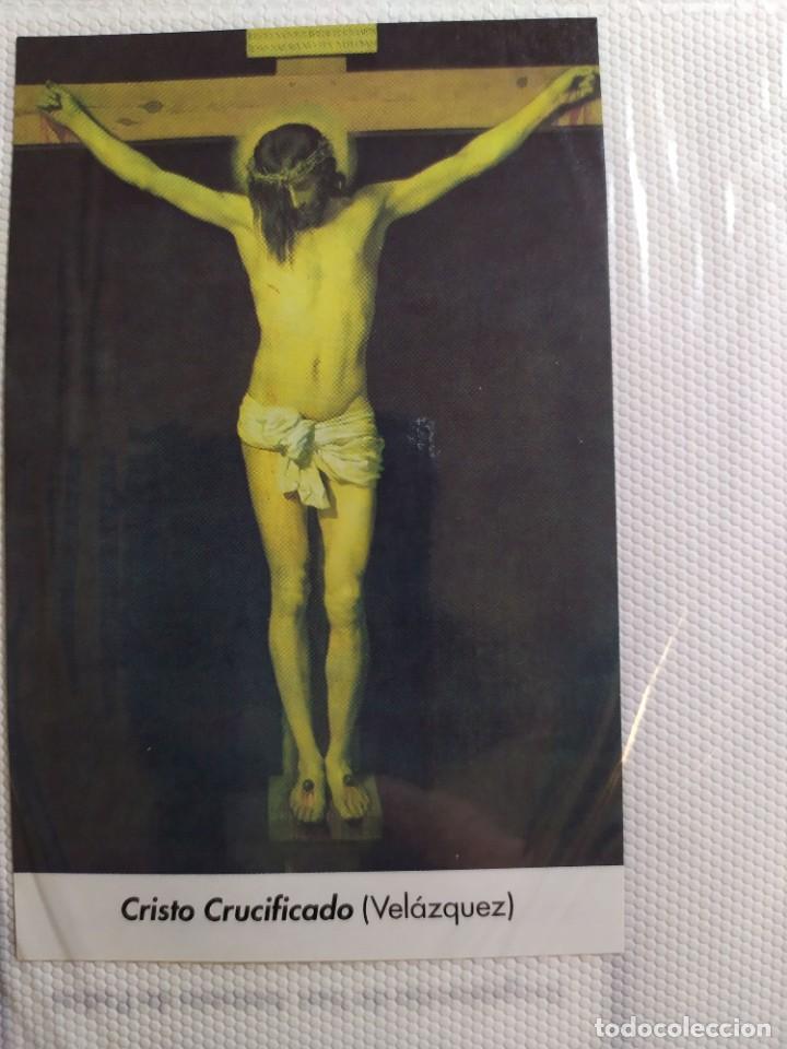 Postales: ESTAMPA CRISTO CRUCIFICADO VELAZQUEZ ORACION AL CRISTO DE LA BUENA MUERTE 01