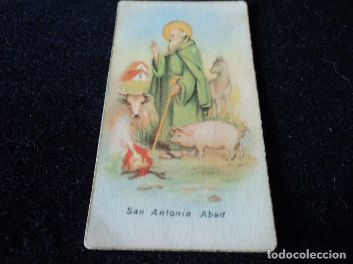 Postales: mini-estampa dibujo san antonio abad 8 X 4,5 CM