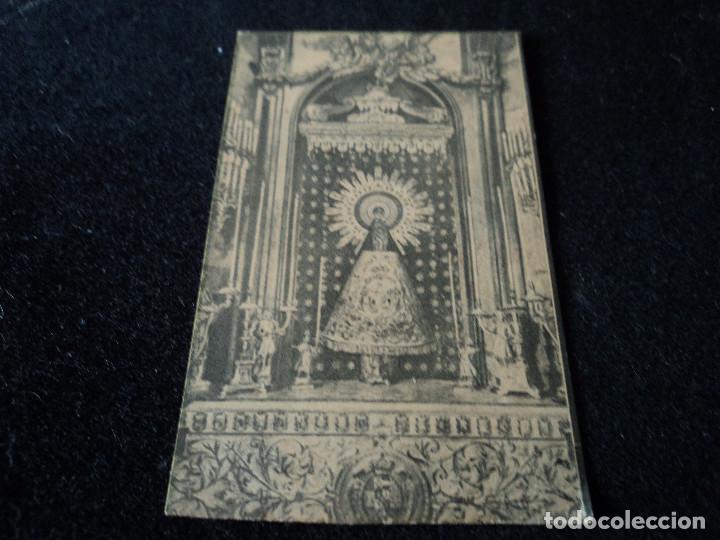 Postales: mini-estampa virgen del pilar 9 X 5,5 CM