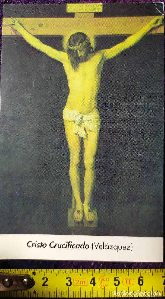 Postales: ESTAMPA CRISTO CRUCIFICADO VELAZQUEZ ORACION AL CRISTO DE LA BUENA MUERTE 02