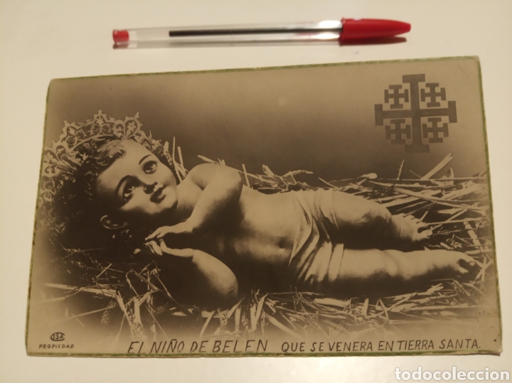 Postales: Antigua postal el ni&ntilde;o Jes&uacute;s que se venera en tierra Santa