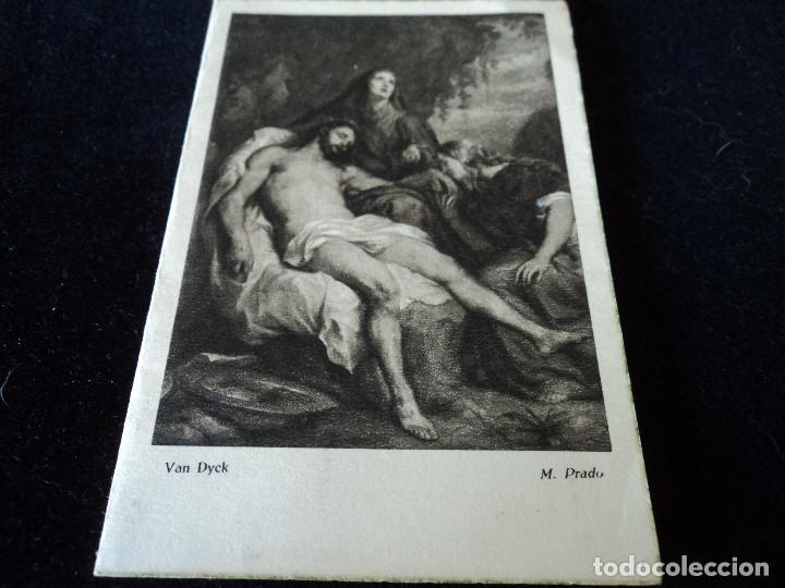 Postales: RECORDATORIO DE DEFUNCION 1959 imagen La Piedad - Museo Nacional del Prado ed pascual