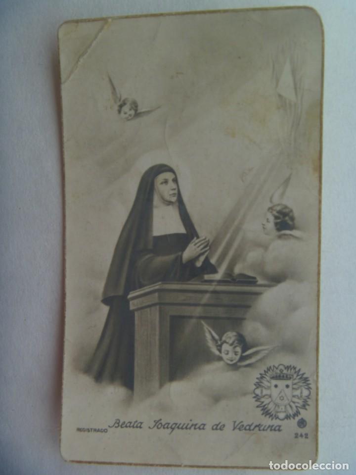 Postales: ESTAMPA DE LA BEATA JOAQUINA DE VEDRUNA. CARTAGENA, 1946