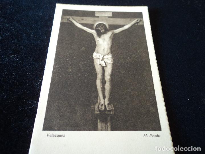 Postales: RECORDATORIO DE DEFUNCION 1956 IMAGEN CRISTO DE VELAZQUEZ ED. PASCUAL