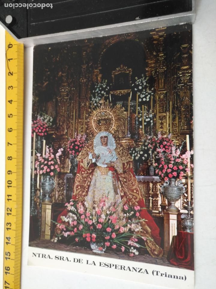 Postales: SEMANA SANTA SEVILLA HAGA OFERTA - RARA POSTAL VIRGEN DE LA ESPERANZA DE TRIANA