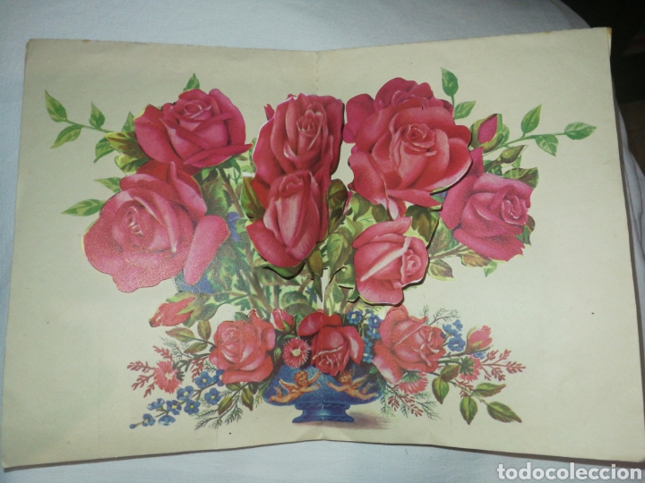 Postales: ANTIGUA POSTAL TRIDIMENSIONAL INMACULADA CONCEPCI&Oacute;N. - Foto 2