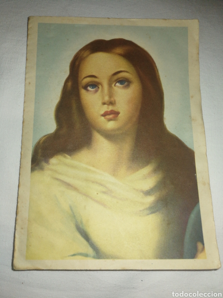 Postales: ANTIGUA POSTAL TRIDIMENSIONAL INMACULADA CONCEPCI&Oacute;N. - Foto 1
