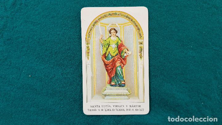 Cartes Postales: ESTAMPA RECORDATORIO SANTA LUCIA - ORACION AL DORSO
